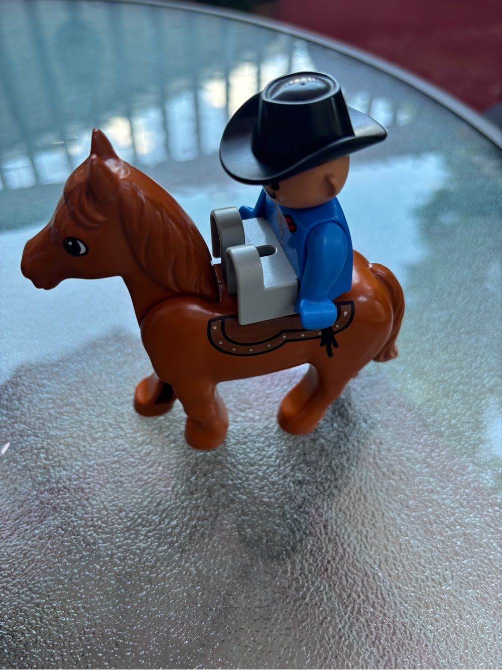 Lego Brown Horse and Cowboy